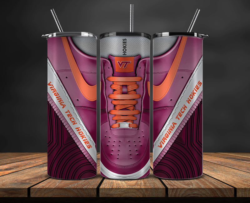 Virginia Tech Hokies Sneaker Tumbler Wrap , College Sneaker Tumbler Wrap 11