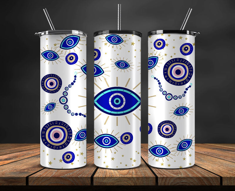 Evil Eye Skinny Tumbler Png, Evil Eye 20 oz Tumbler Wrap , Evil Eye Tumbler Wrap 11
