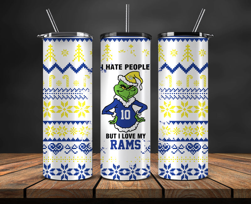 Los Angeles Rams Christmas Tumbler 20oz,NFL Merry Christmas 20oz, NFL Christmas Tumbler 20oz 121