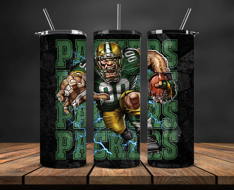 Green Bay Packers Tumbler, Packers Logo Tumbler 20oz ,NFL Season 2023 LUF- 121