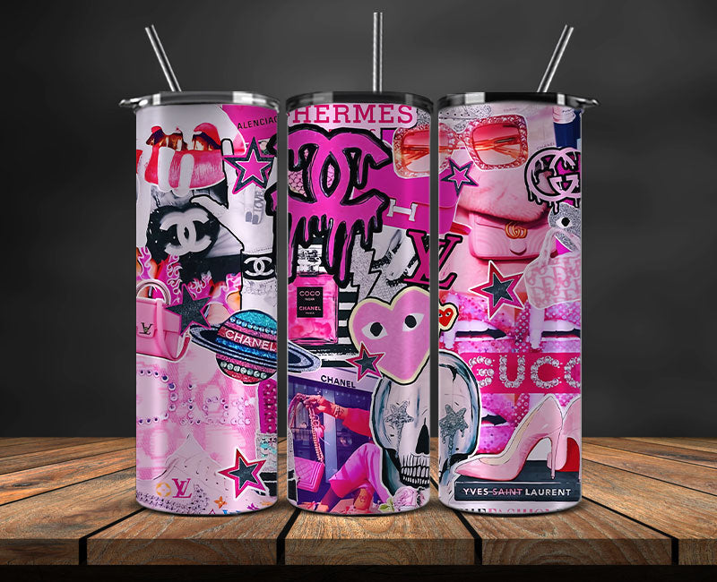 Chanel Tumbler Wrap, Chanel Tumbler Png, Chanel Logo, Luxury Tumbler Wraps, Logo Fashion Design 123