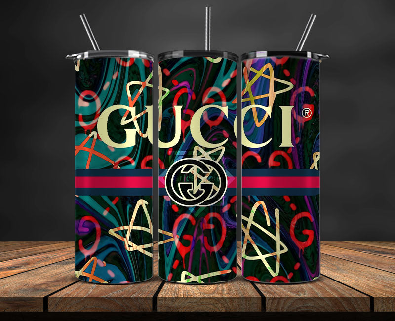Gucci Tumbler Wrap, Gucci Tumbler Png, Gucci Logo, Luxury Tumbler Wraps, Logo Fashion Design 124