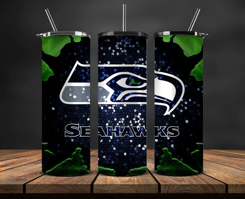 Seattle Seahawks Tumbler 20oz ,Seahawks Logo Tumbler 20oz , NFL Football 20oz LUH -125