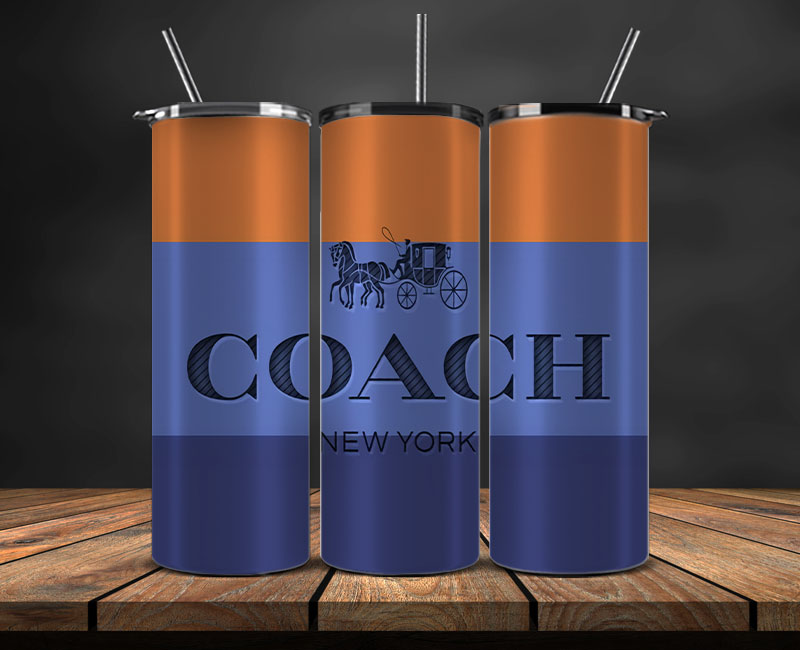 Coach Tumbler Wrap, Coach Tumbler Png, Coach Logo, Luxury Tumbler Wraps, Logo Fashion Design 128