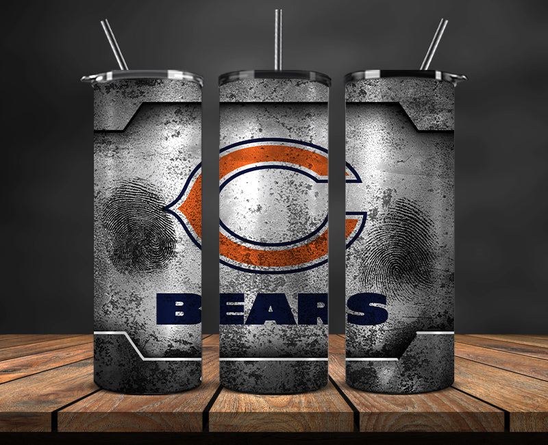 Chicago Bears Tumbler, Bears Logo Tumbler 20oz ,NFL Season 2023 LUF- 129