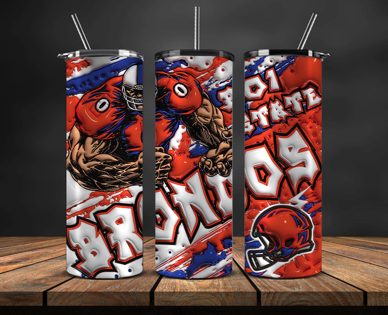 Football Mascot Colleges 3D Tumbler Skinny , Football Tumbler Png ,Nfl Png 12