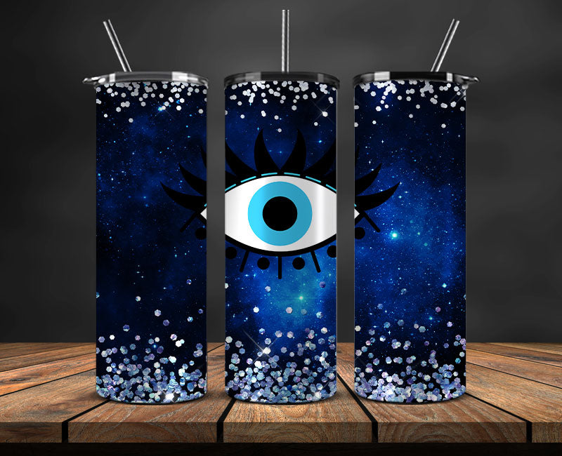 Evil Eye Skinny Tumbler Png, Evil Eye 20 oz Tumbler Wrap , Evil Eye Tumbler Wrap 12