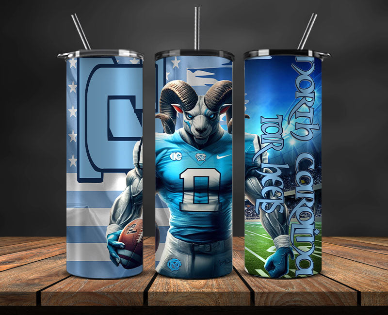 Tar Heels Tumbler Wrap, NCAA University College Tumbler Wraps DS-12