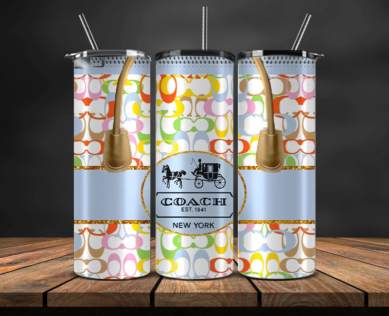 Coach Tumbler Wrap, Coach Tumbler Png, Coach Logo, Luxury Tumbler Wraps, Logo Fashion Design 131