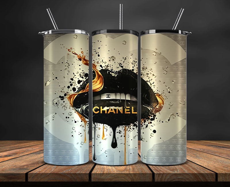 Chanel Tumbler Wrap, Chanel Tumbler Png, Chanel Logo, Luxury Tumbler Wraps, Logo Fashion Design 134