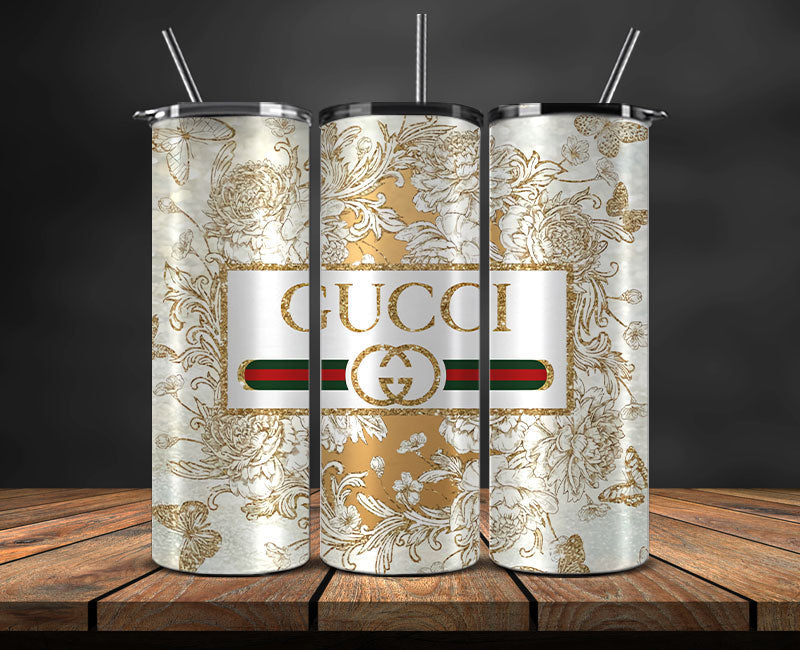 Gucci Tumbler Wrap, Gucci Tumbler Png, Gucci Logo, Luxury Tumbler Wraps, Logo Fashion Design 138