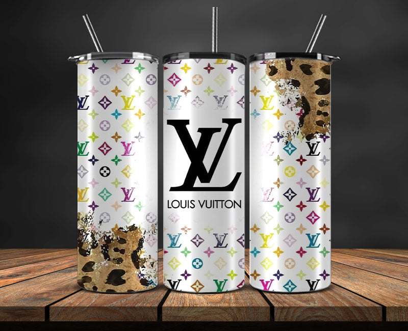 LV Tumbler Wrap, Lv Tumbler Png, Lv Logo , Luxury Tumbler Wraps, Logo Fashion Design 13