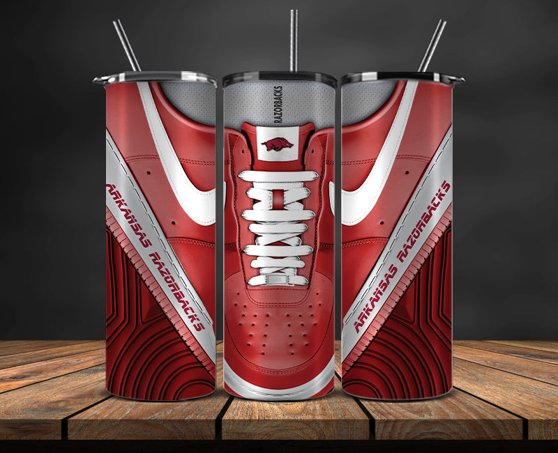 Arkansas Razorbacks Sneaker Tumbler Wrap , College Sneaker Tumbler Wrap 13