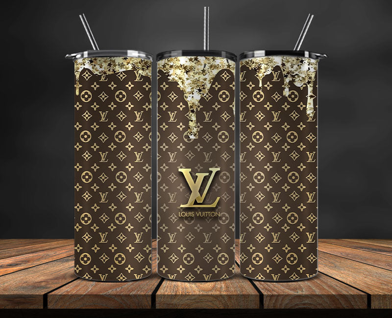 LV Tumbler Wrap, Lv Tumbler Png, Lv Logo, Luxury Tumbler Wraps, Logo Fashion Design 142
