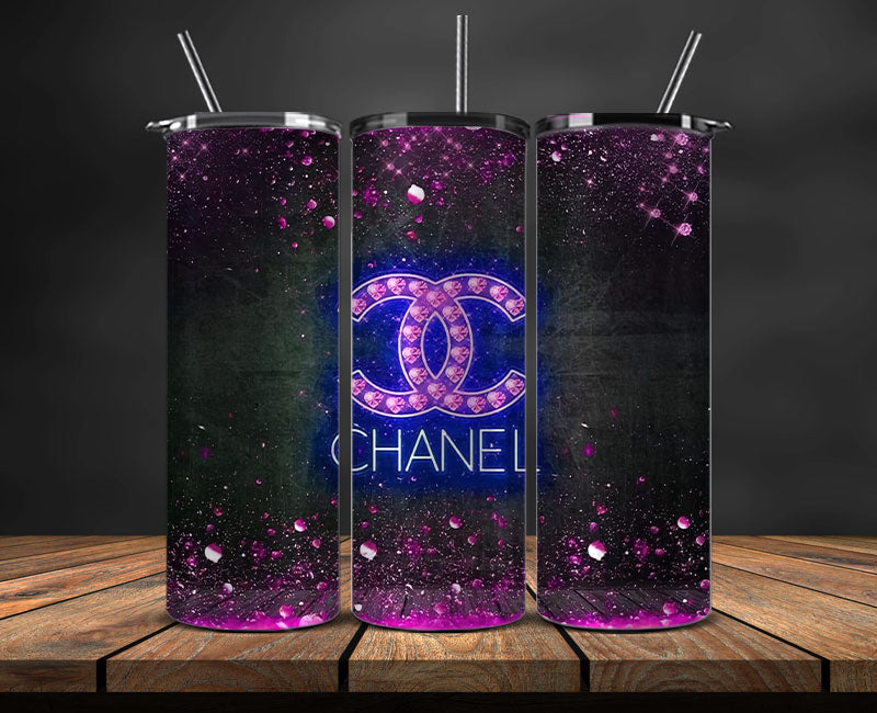 Chanel Tumbler Wrap, Chanel Tumbler Png, Chanel Logo, Luxury Tumbler Wraps, Logo Fashion Design 143