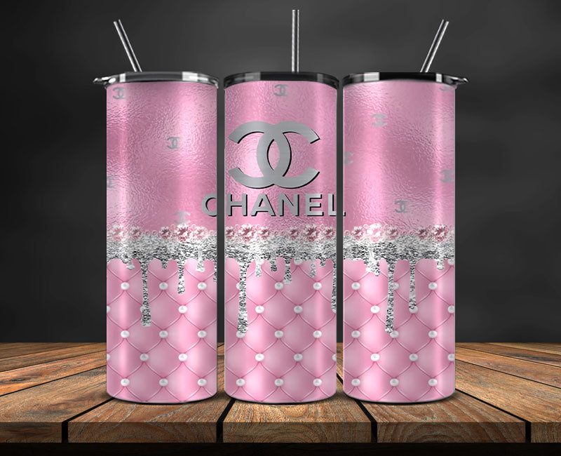 Chanel Tumbler Wrap, Chanel Tumbler Png, Chanel Logo, Luxury Tumbler Wraps, Logo Fashion Design 145