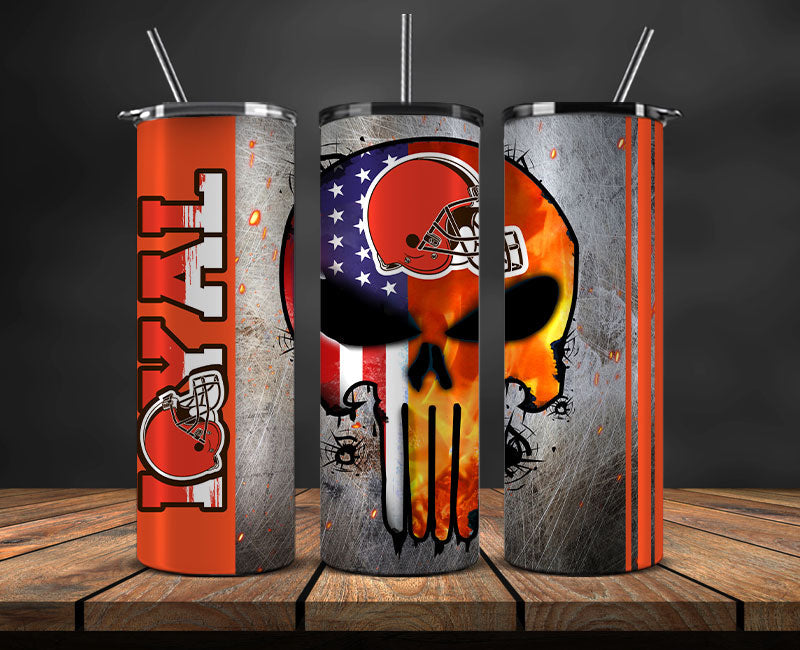 Cleveland Browns Loyal Tumbler 20oz , NFL Football 20oz LUH -148