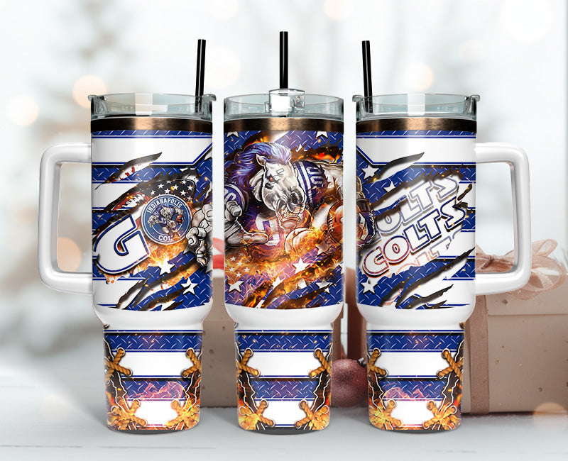 Indianapolis Colts Tumbler 40oz Png, 40oz Tumbler Skinny 14