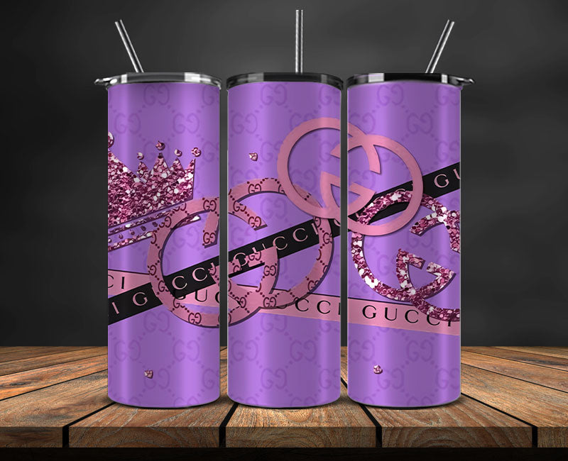 Gucci Tumbler Wrap, Gucci Tumbler Png, Gucci Logo , Luxury Tumbler Wraps, Logo Fashion Design 14