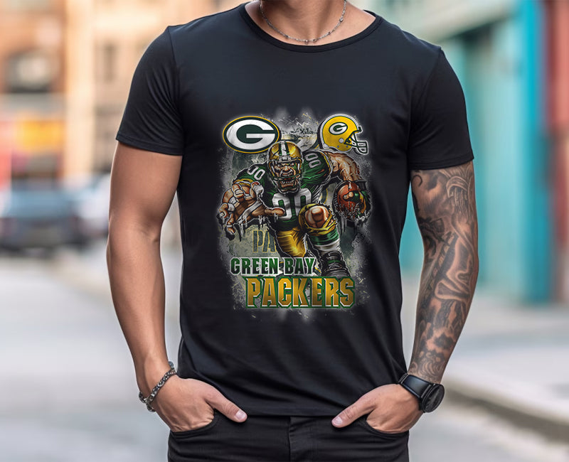 Green Bay Packers TShirt, Trendy Vintage Retro Style NFL Unisex Football Tshirt, NFL Tshirts Design 14