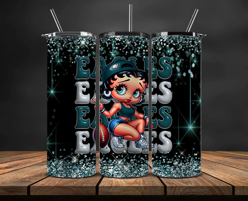 Philadelphia Eagles Tumbler Wraps, NFL Tumbler By AI, AI Tumbler Wrap 14