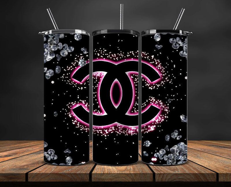 Chanel Tumbler Wrap, Chanel Tumbler Png, Chanel Logo, Luxury Tumbler Wraps, Logo Fashion Design 151