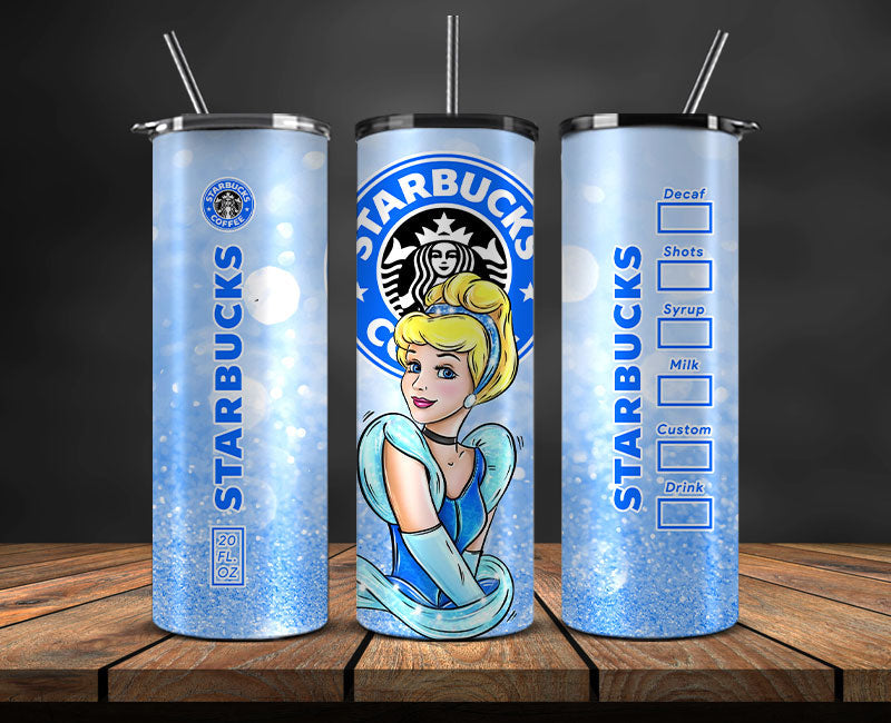 Princess Tumbler Wrap ,Princess Disney Funny Princess Tumbler Wrap , Princess Starbucks Tumbler Wrap, Disney Tumbler Wrap 15