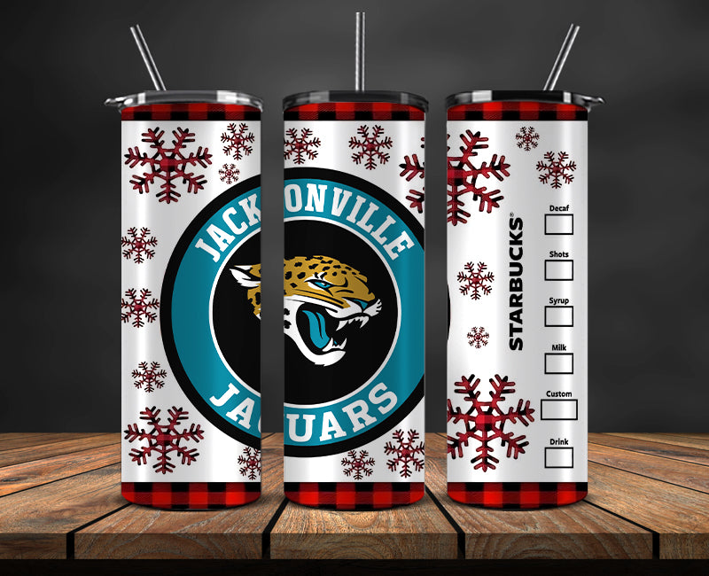 Jacksonville Jaguars Christmas Tumbler 20oz,NFL Merry Christmas 20oz, NFL Christmas Tumbler 20oz 15