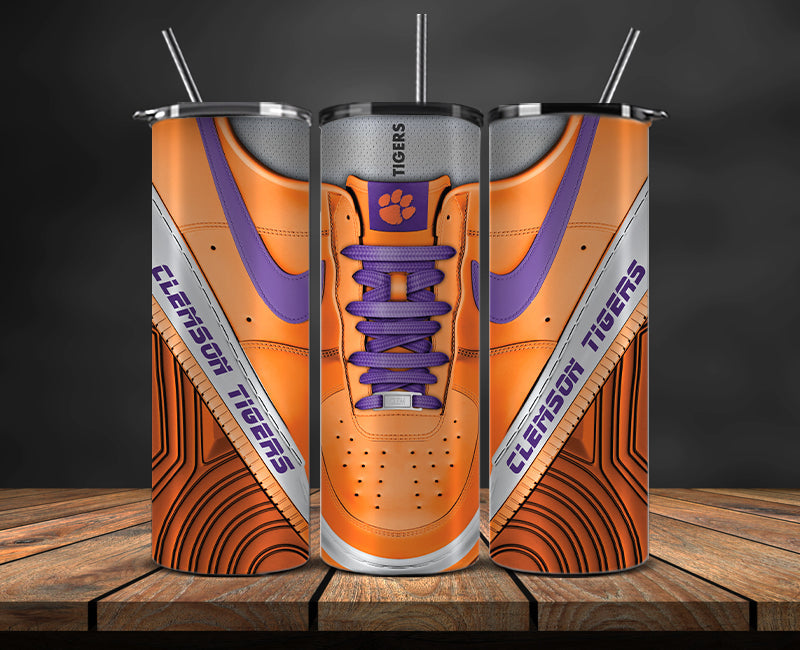 Clemson Tigers Sneaker Tumbler Wrap , College Sneaker Tumbler Wrap 15