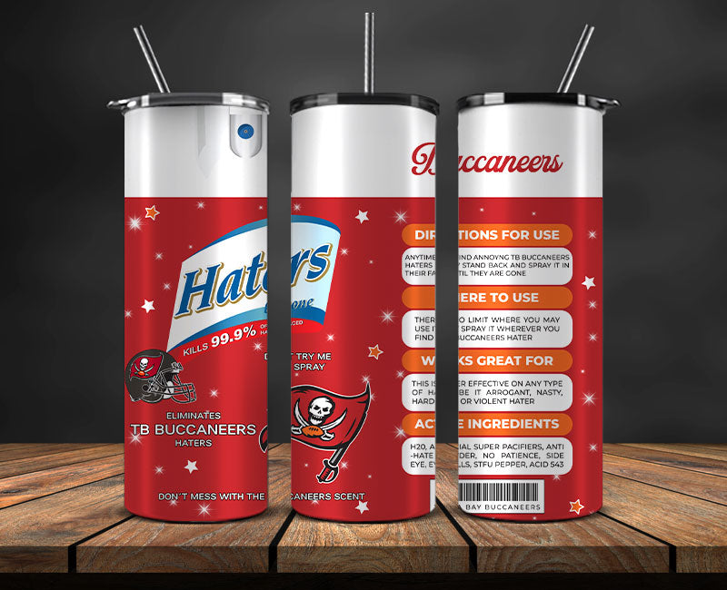 Tampa Bay Buccaneers Haters Be Gone Tumbler 20oz, NFL Football 20oz LUH -15