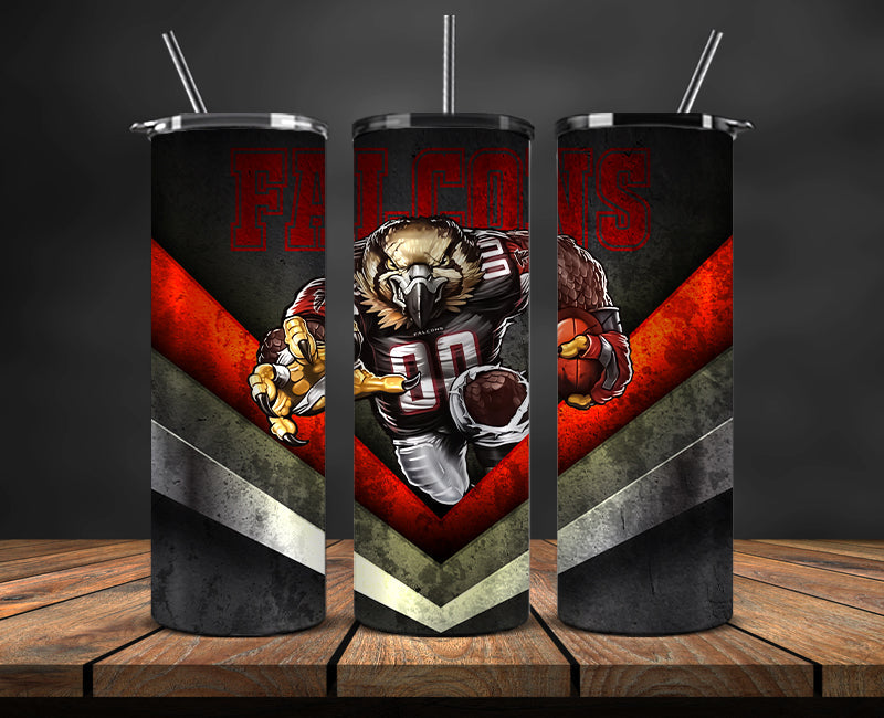 Atlanta Falcons Tumbler, Falcons Logo Tumbler 20oz ,NFL Season 2023 LUF- 15
