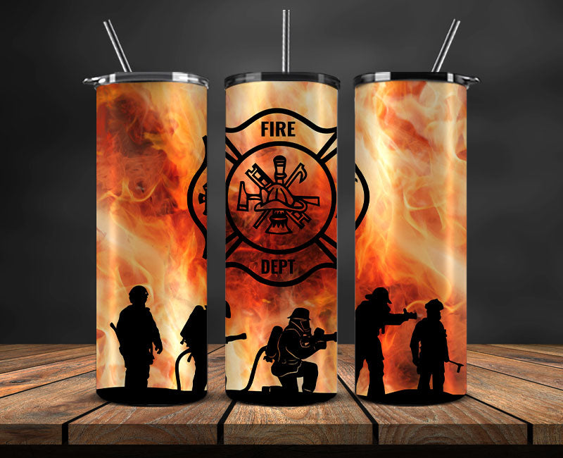 Firefighter Tumbler Wrap , Fire Rescue Fireman 15