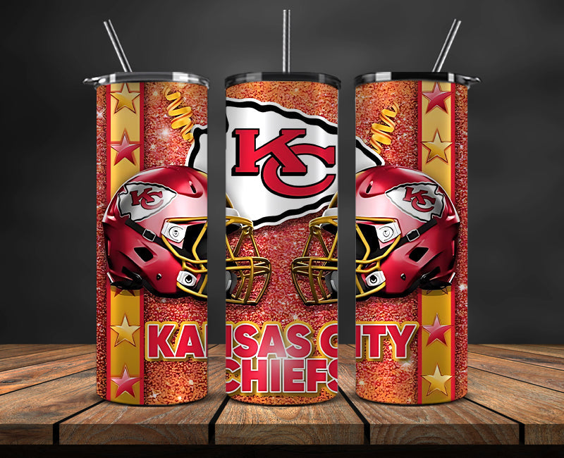 Kansas City Chiefs Tumbler, Chiefs Tumbler 20oz ,NFL Football 20oz PUG- 16