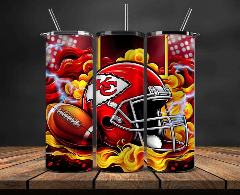 Kansas City Chiefs Tumbler Wraps,NFL Tumbler By AI, AI Tumbler Design 16