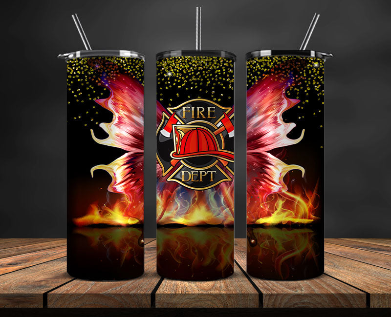 Firefighter Tumbler Wrap , Fire Rescue Fireman 16