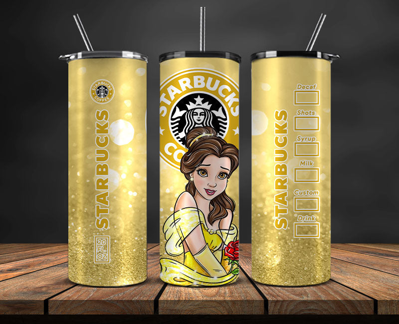 Princess Tumbler Wrap ,Princess Disney Funny Princess Tumbler Wrap , Princess Starbucks Tumbler Wrap, Disney Tumbler Wrap 16