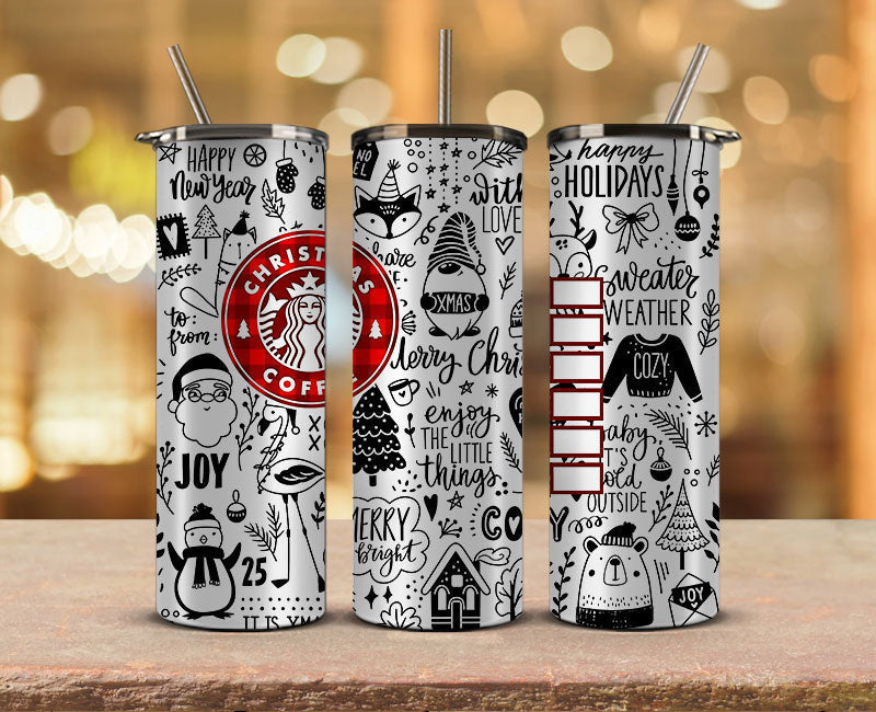 Christmas Tumbler 20oz, NFL Christmas 20oz 16