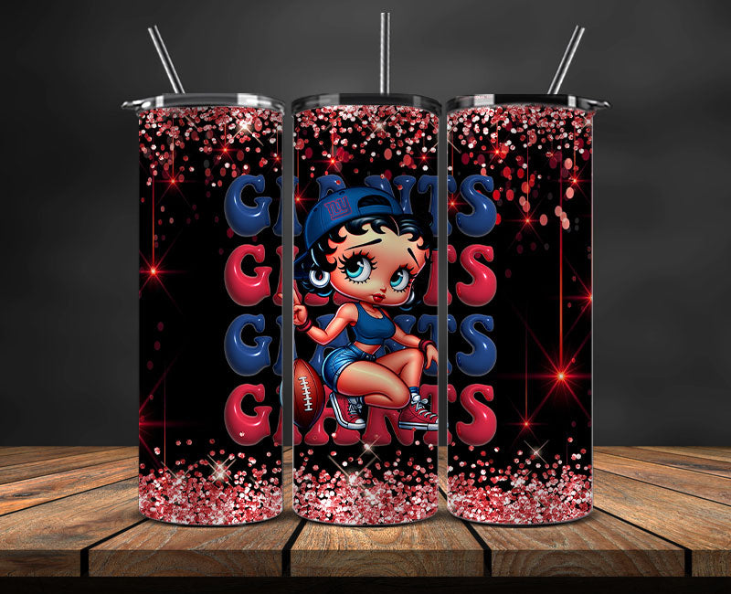 New York Giants Tumbler Wraps, NFL Tumbler By AI, AI Tumbler Wrap 16