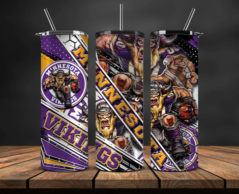 Vikings Football Tumbler 20oz , Football Tumbler 20oz ,Sport Tumbler 20oz LUD- 16