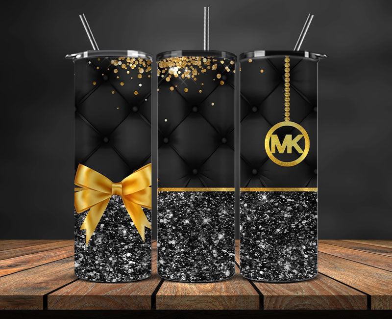 MK Tumbler Wrap, MK Tumbler Png, MK Logo , Luxury Tumbler Wraps, Logo Fashion Design 16