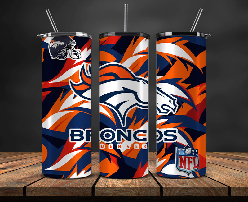 Denver Broncos Tumbler, Broncos Logo Tumbler 20oz ,NFL Season 2023 LUF- 171