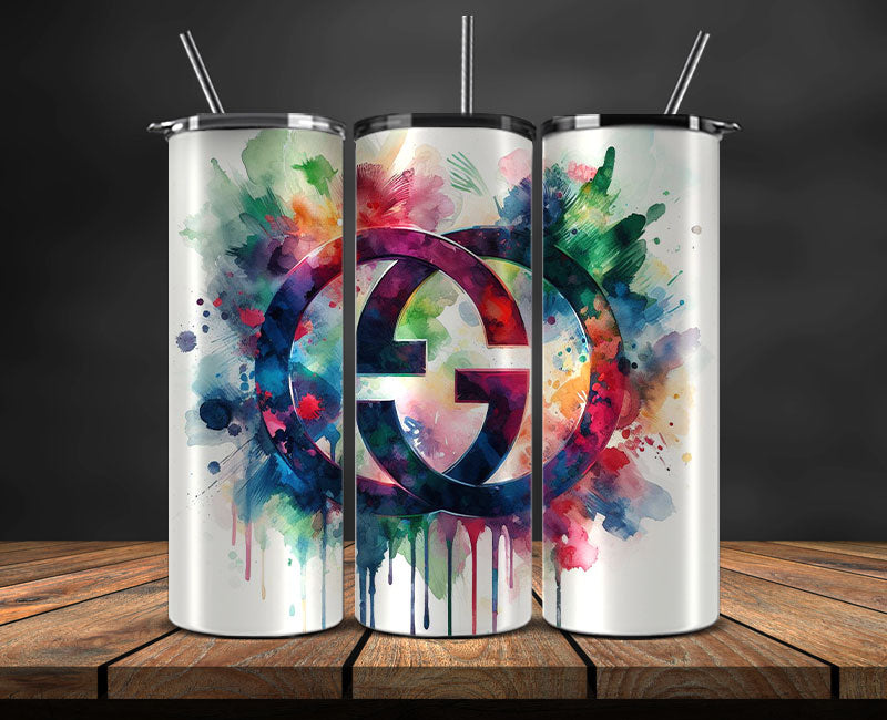 Gucci Tumbler Wrap, Gucci Tumbler Png, Gucci Logo, Luxury Tumbler Wraps, Logo Fashion Design 172
