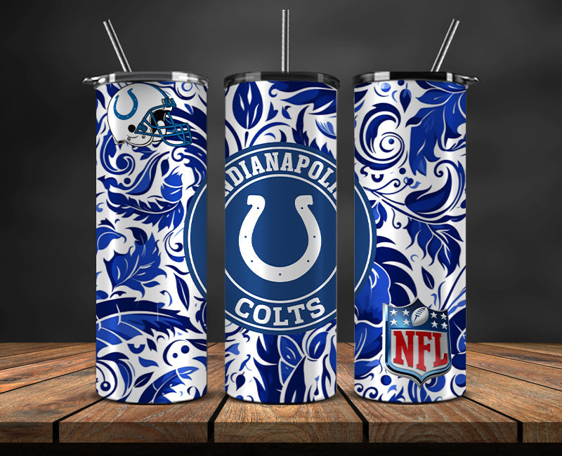 Indianapolis Colts Tumbler, Colts Logo Tumbler 20oz ,NFL Season 2023 LUD- 176
