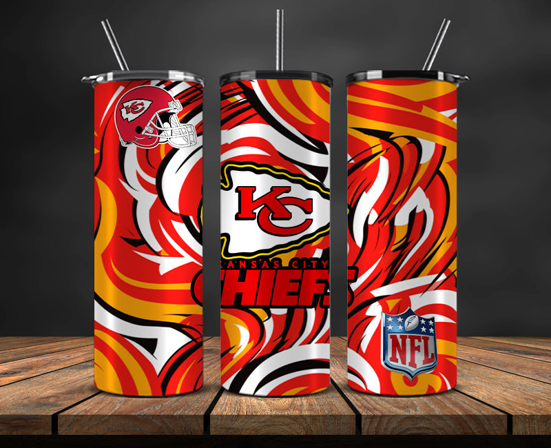Kansas City Chiefs Tumbler, Chiefs Logo Tumbler 20oz ,NFL Season 2023 LUD- 178