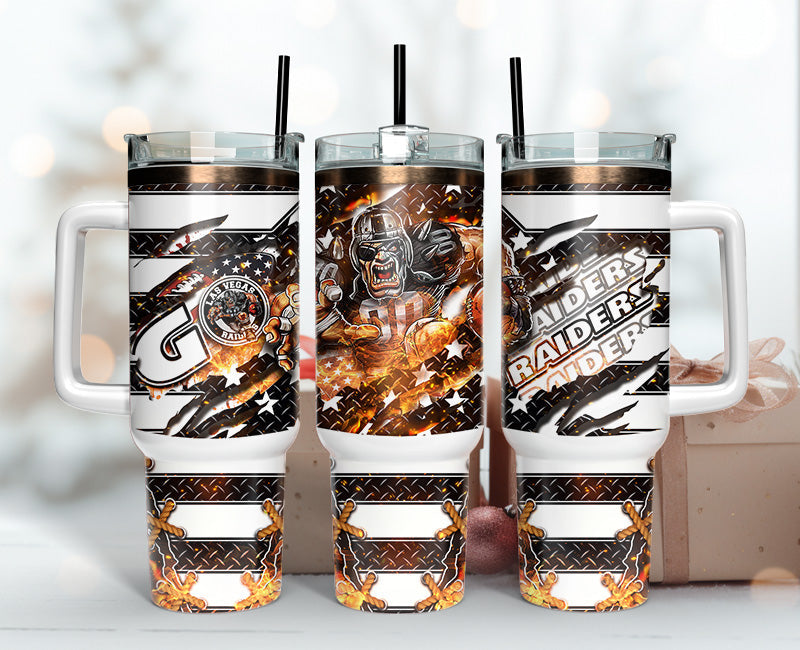 Las Vegas Raiders Tumbler 40oz Png, 40oz Tumbler Skinny 17