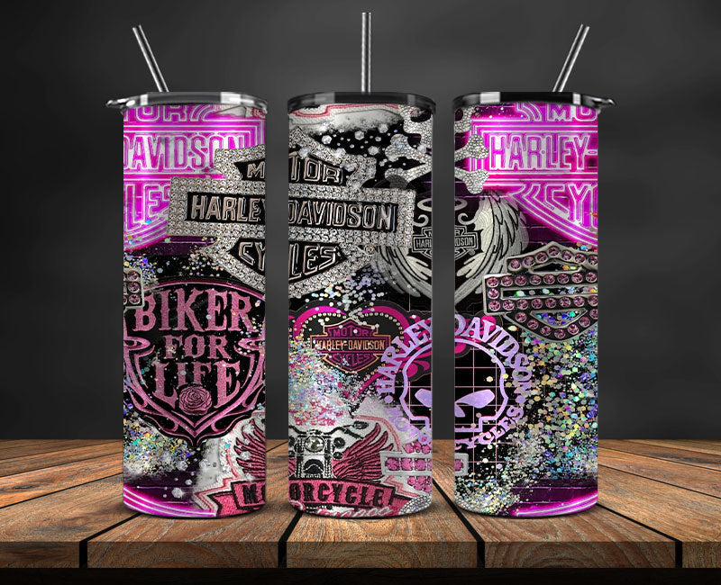 Harley Davidson Tumbler 20oz, Motor Harley Tumbler, Moto Tumbler 20oz 17