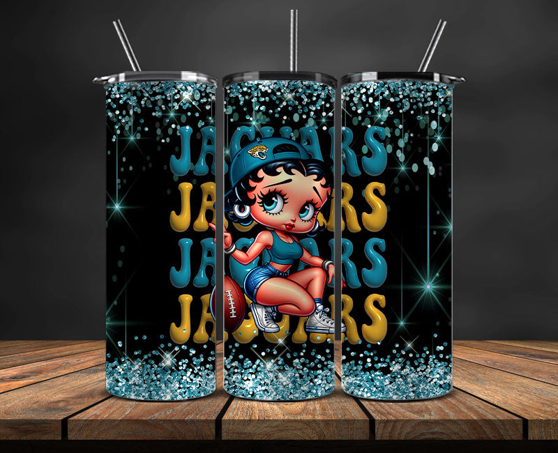 Jacksonville Jaguars Tumbler Wraps, NFL Tumbler By AI, AI Tumbler Wrap 17