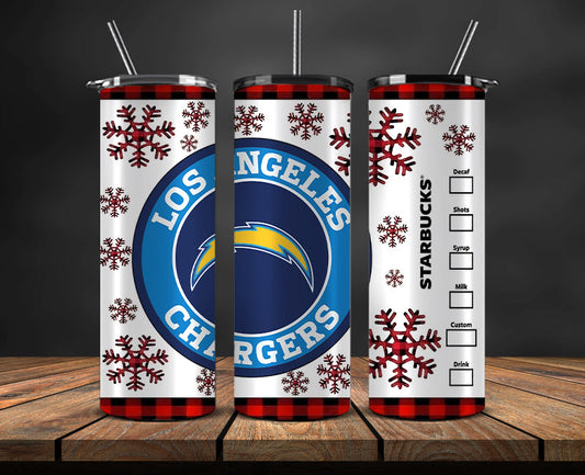 Los Angeles Chargers Christmas Tumbler 20oz,NFL Merry Christmas 20oz, NFL Christmas Tumbler 20oz 17