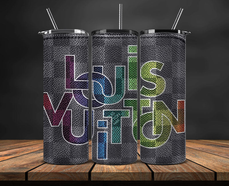 LV Tumbler Wrap, Lv Tumbler Png, Lv Logo , Luxury Tumbler Wraps, Logo Fashion Design 17