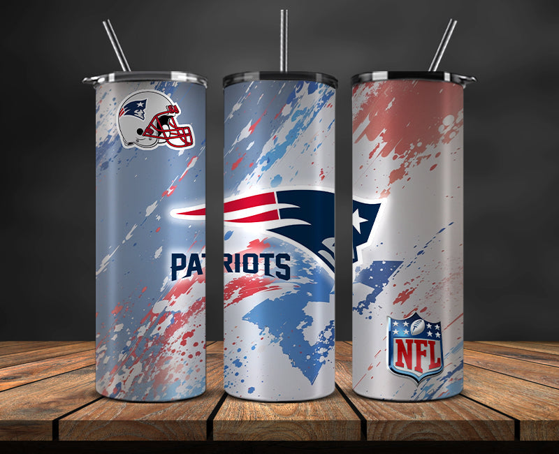 New England Patriots Tumbler, Patriots Logo Tumbler 20oz ,NFL Season 2023 LUD- 186